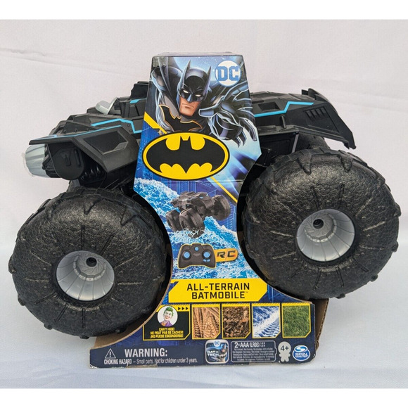 DC Batman, All-Terrain Batmobile Remote Control Vehicle Car Drives On Water R/C - Picture 1 of 5